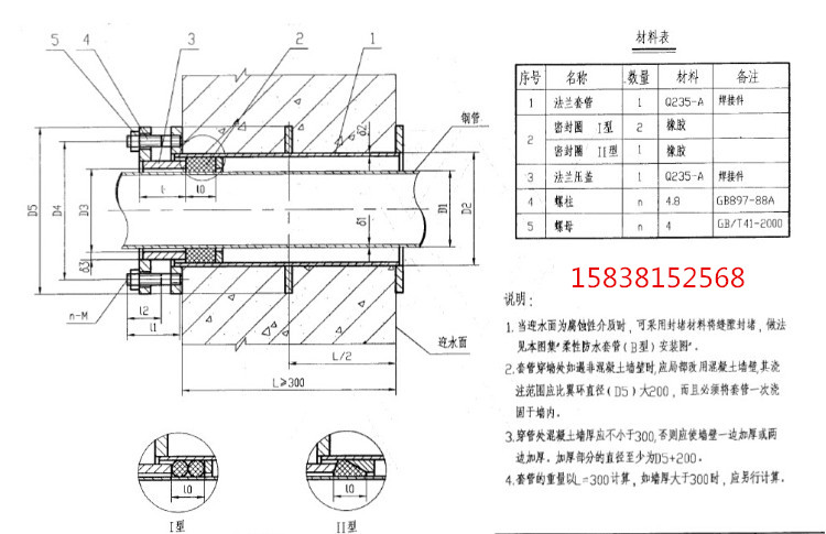 02s404国标防水套管图集标准